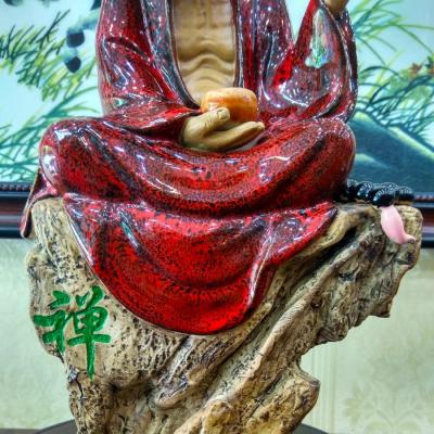 Tượng Đạt Ma Khất Thực men chảy
